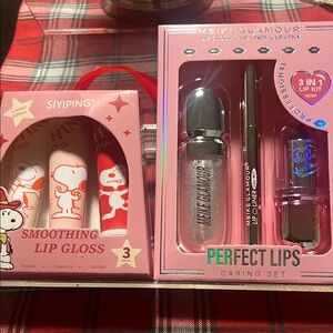 Glamour Pink and Silver 3-in-1 Lip Kit